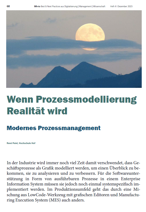 Wenn Prozessmodellierung Realität wird