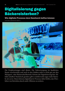 Digitalisierung gegen Bäckereisterben? - Wie digitale Prozesse dem Handwerk helfen können